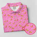 Banana And Donut Dirty Humor Pink Golf Shirt, Fun Women's Golf Shirts, Valentines Golf Gift, Ladies Golf Polos