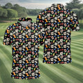 Slot Machine Lucky Shirt, Fun Men's Golf Polos, Hawaiian Golf Shirts, Golfing Apparel