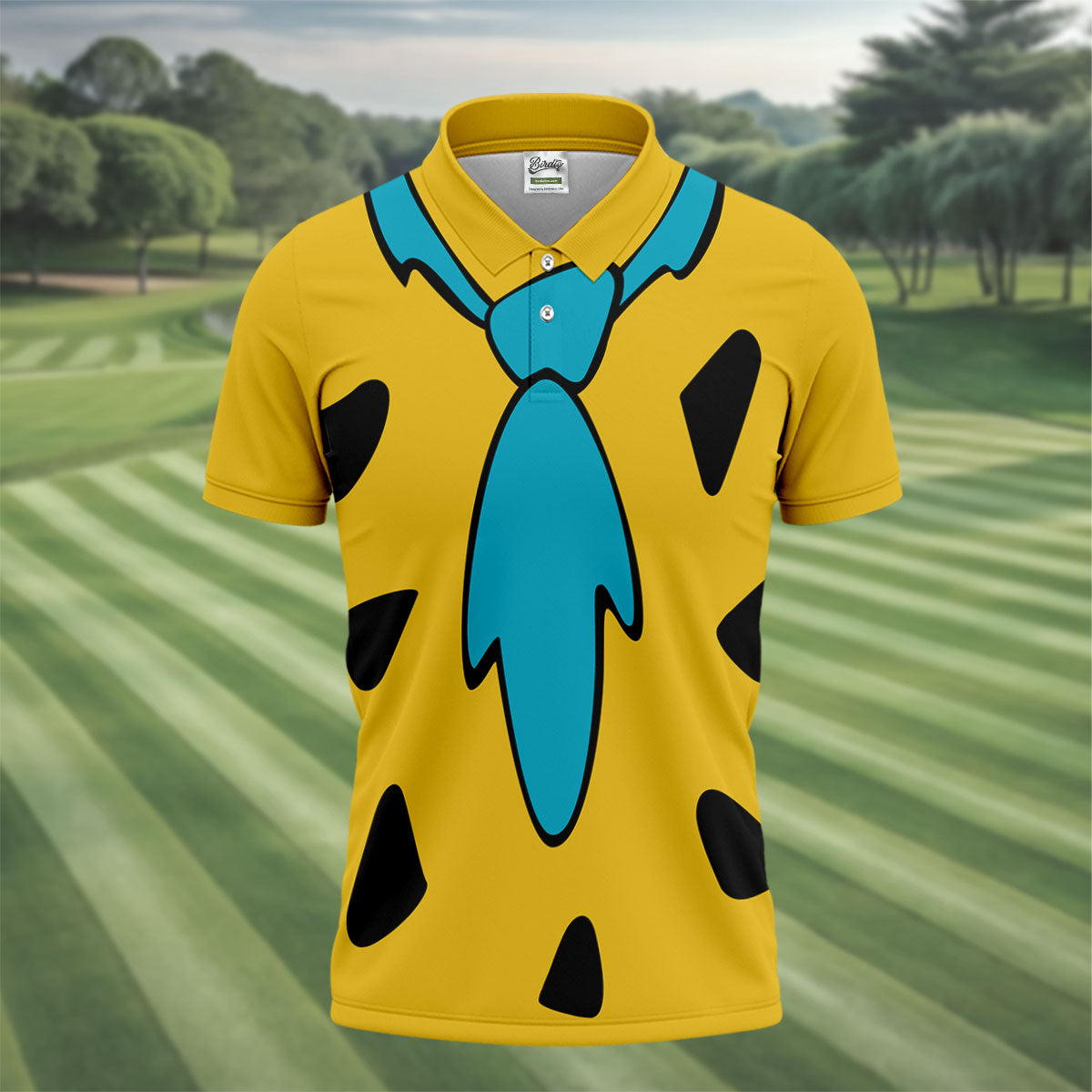 Yellow Stone Age Costume Hawaiian Golf Shirt, Mens Golf Polo, Golf Shirts For Men
