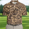 Polynesian Tribal Hawaiian Golf Shirt, Golf Shirts For Men, Mens Golf Apparel