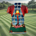 Funny Christmas Leg Lamp Window Golf Polo Shirt, Women’s Golf Polo, Golf Tops For Women