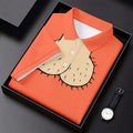 Orange Funny Dickhead Faux Chest Golf Shirt, Ladies Golf Shirts, Golf Polo For Women