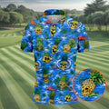 Pineapple Skull Island Ocean Hawaiian Golf Shirt, Hawaiian Golf Shirt, Golf Shirts For Men