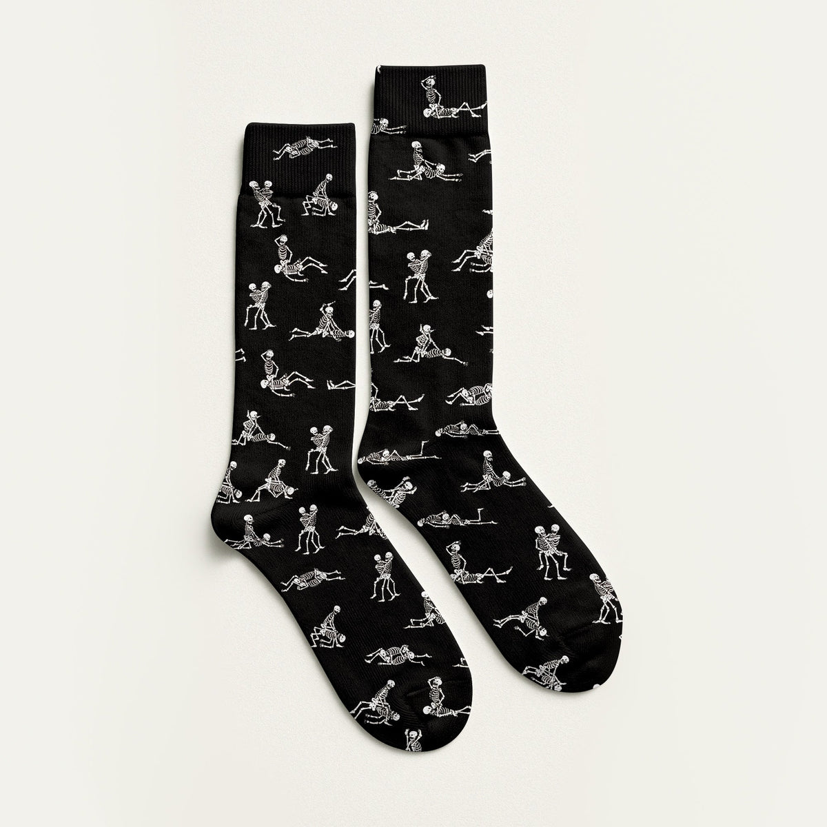 Funny Skeleton Black Men Golf Socks, Best Socks For Men, Fun Socks, Christmas Golf Gift