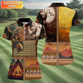 Native Heritage Women's Golf Tops, Native American Ancestry Ladies Golf Polos, Indigenous Peoples Month