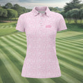 Pink Girl Dad All Over Print Golf Polo Shirt, Ladies Golf Tops, Performance Golf Shirt