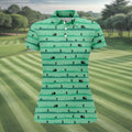 Funny Couple On Golf Course Polo Shirt, Naughty Golf Tops For Women, Ladies Golf Shirts