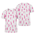 Pink Golf Polo Shirt, Golfing Apparel, Womens Golf Gifts