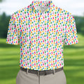 Bunny Hops Seamless Pattern Easter Golf Shirt, Golf Shirts For Men, Men's Funny Golf Shirts, Polo Shirts For Men