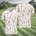 Goose Halloween, Doodle Pattern, White Golf Shirt, Mens Funny Golf Shirts, Long Sleeve Golf Shirts, Men Golf Polo