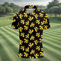 Banana Duck Hawaiian Golf Shirt, Men's Funny Golf Shirts, Polo Shirts For Men