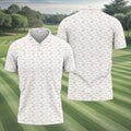 Funny Men's Golf Polo Shirt, White Polo Shirt Mens, Christmas Golf Gift, Golfing Apparel