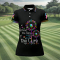 Spread The Hope Find The Cure Breast Cancer Awareness Golf Polo Shirt, Golf Shirts For Women