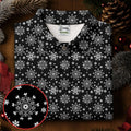 Dirty Funny Adult Humor Snowflakes Black Golf Shirt, Fun Women's Golf Shirts, Christmas Golf Shirt, Ladies Golf Shirts