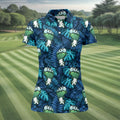Funny Zombie Hulk Hand Tropical Golf Polo Shirt, Golf Shirts For Women, Women's Golf Apparel