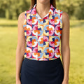 Funny Adult Retro Checkered Novelty Golf Shirt, Golf Tops For Women, Ladies Golf Top