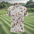 Funny Adult Doodle Novelty Pattern Polo Shirt, Mens Golf Polo, Golf Shirts For Men
