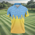 Ice Cream Pattern Hawaiian Golf Shirt, Summer Vibe Men's Golf Shirt, Polo Shirts For Men