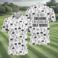 I'm Not Swearing I'm Using My Golf Words Custom Men's Golf Polo Shirt, Hilarious Golf Shirt