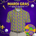 Funny Mardi Gras Adult Humor Men's Golf Polo Shirt, Fun Golf Shirt For Men, Funny Golf Shirt