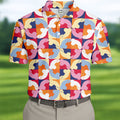 Funny Adult Retro Checkered Novelty Golf Shirt, Mens Golf Shirts, Printed Golf Shirts
