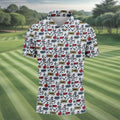 Funny Adult Humor Tropical Beach Golf Paradise Polo Shirt, Golf Polo Shirts For Men, Printed Golf Shirts