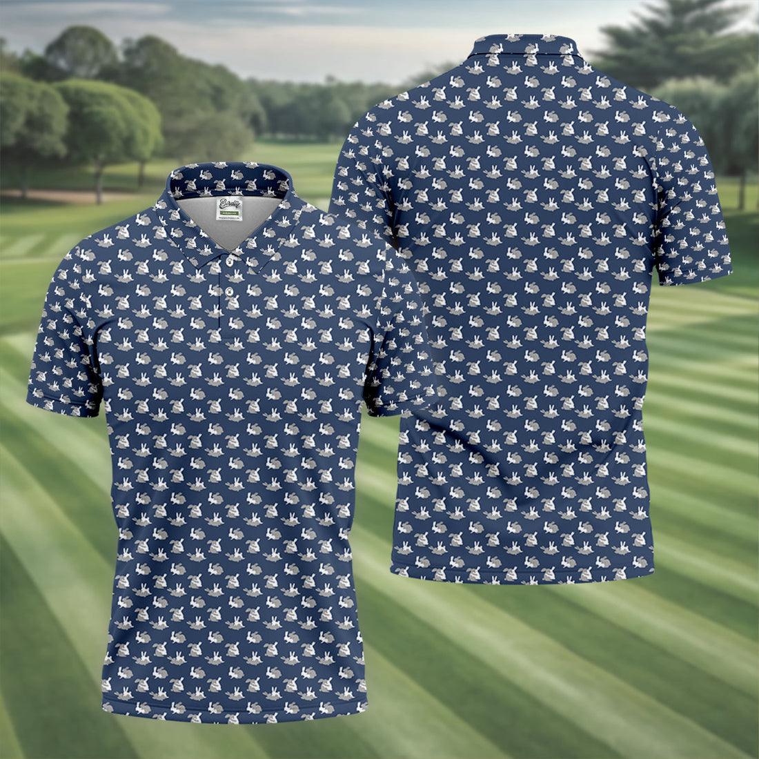Naughty Couple Adult Humor Fun Rabbit Golf Tops For Men, Valentines Golf Gift, Fun Golf Shirts For Men