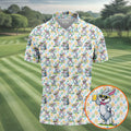 Funny Easter Bunny Golf And Beer Golf Shirts For Men, Men's Funny Golf Shirts, Polo Shirts For Men