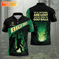Bigfoot Custom Mens Golf Polo Shirt,  Golf Gifts For Dad