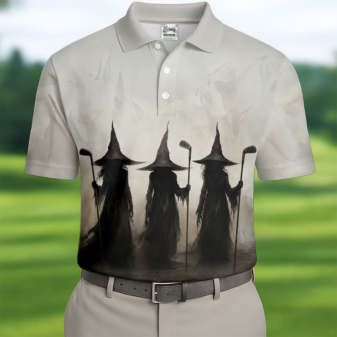 Halloween Witch Golf Polo Shirt, Golf Polo Shirts For Men, Hawaiian Golf Shirt