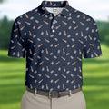 Beer Bottle Vs Can Seamless Pattern Golf Tops For Men, Golf And Beer Golf Shirts For Men