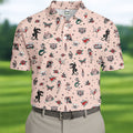 Vintage Tattoo Flash Icon Golf Polo Shirt, Golf Polo Shirts For Men, Mens Golf Apparel