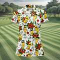 Funny Banana Golfer Hawaiian Golf Polo Shirt, Women’s Golf Polo, Golf Shirts For Women