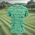 Funny Couple On Golf Course Polo Shirt, Naughty Golf Shirts For Men, Mens Golf Apparel