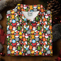 Festive Christmas Women Golf Top, Christmas Golf Shirt, Ladies Golf Shirts, Golf Gifts For Women