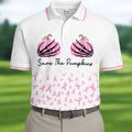Save The Pumpkins Breast Cancer Polo Shirt, Mens Polo Shirts, Golf Apparel For Men