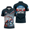 This Is How I Roll Custom Men's Golf Polo Shirt, Funny Golf Shirt, Dad Golf Gift