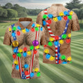 Lights Suspenders Christmas Golf Shirt, Golf Polo Shirts For Men, Mens Golf Shirts