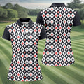 Casino Royale Dirty Argyle Pattern Funny Women's Golf Tops, Valentines Golf Gift, Ladies Golf Polos