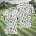 Funny Easter Bunny Golf And Beer Golf Shirts For Men, Men's Funny Golf Shirts, Polo Shirts For Men