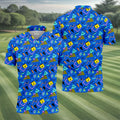 Playful Geometric Memphis Style Golf Tops For Men, Polo Shirts For Men, Golf Shirts For Men