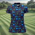 Crystal Ball Ghost Trio Halloween Polo Shirt, Printed Golf Shirt, Women’s Golf Apparel