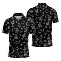 Goose Halloween, Doodle Pattern, Black Golf Polo, Mens Funny Golf Shirts, Long Sleeve Golf Shirts, Men Golf Polo