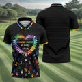 Cancer Sucks In Every Colour Awareness Ribbon Golf Polo Shirt, Mens Golf Apparel