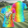 Windy Skeleton Ghost Golf Polo Shirt, Women's Halloween Shirt, Ladies Golf Shirts