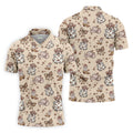 Coquette Halloween Cowboy Ghost Fun Golf Shirts For Men, Polo Shirts For Men, Golfing Apparel