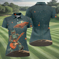 Robot UFO Sleeveless Golf Shirt, Cute Golf Outfit, Women's Golf Shirt, Golf Polo For Women
