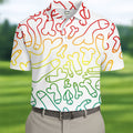 Dirty Humor White Golf Shirt, Fun Golf Shirts For Men, Golf Gift For Men, Golf Shirts For Men