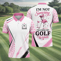 Custom I'm Not Swearing I'm Using My Golf Words Golf Shirt, Mens Golf Polo, Golf Shirts For Men