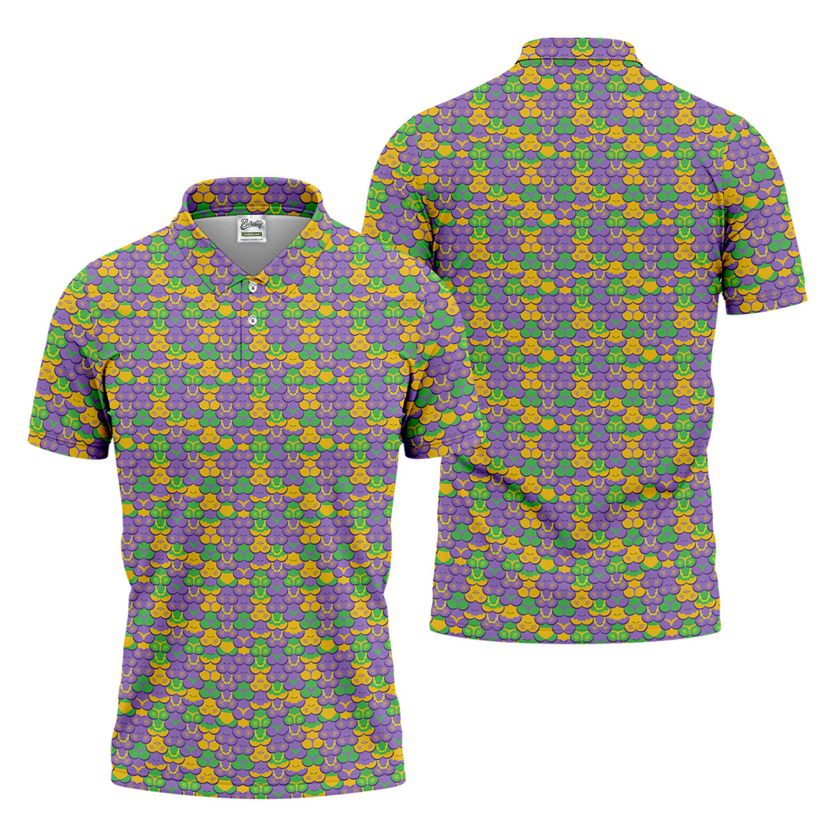 Funny Mardi Gras Adult Humor Men's Golf Polo Shirt, Fun Golf Shirt For Men, Funny Golf Shirt